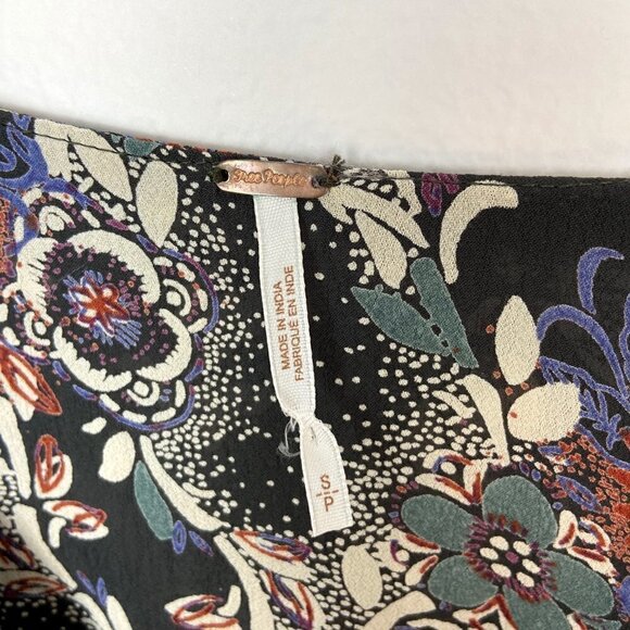 FREE PEOPLE | Floral Print Boho Tunic Tassel Small - Picture 10 of 10